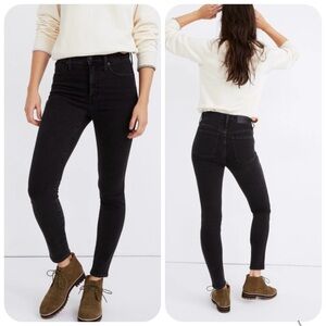 Madewell Jeans Women's 28 Black 10” High Rise Skinny LIKE NEW